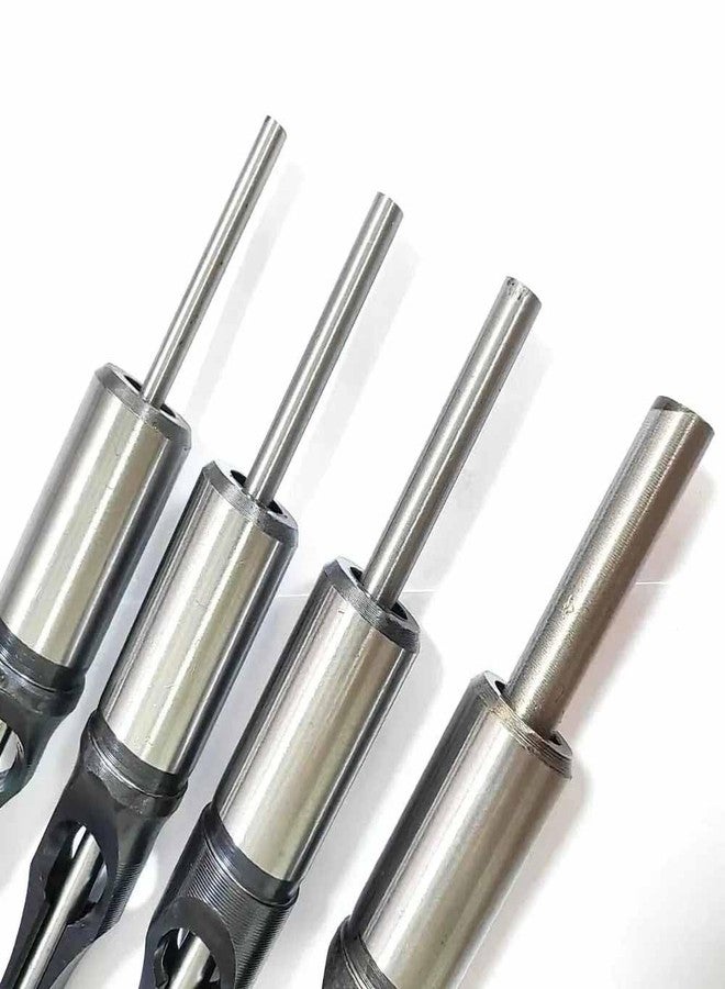 UPTODATETOOLS مجموعة أدوات UPTODATETOOLS المكونة من 4 قطع من مثقاب الثقوب المربعة HSS وإزميل التثقيب، مثقاب حلزوني لأعمال النجارة، مثقاب مربع للأثاث DIY بأحجام 6/8/10/12.7 مم - Image 5